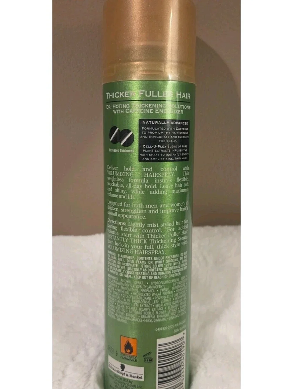 Thicker Fuller Hair CELL-U-PLEX Weightless Volumizing Hairspray New 8oz